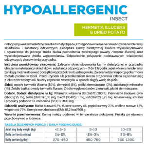 VETEXPERT 4T Vet. Diet Dog Hypoallergenic Insect Dog 375g