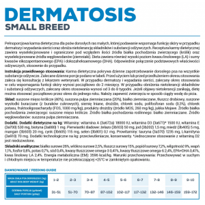VETEXPERT 4T Vet. Diet Dog Dermatosis Rabbit and Potato Small Breed 2kg