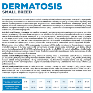 VETEXPERT 4T Vet. Diet Dog Dermatosis Rabbit and Potato Small Breed 8kg