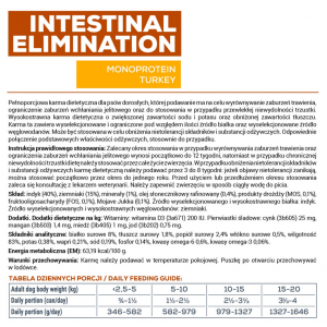 VETEXPERT 4T Vet. Diet Intestinal Elimination Low Fat Dog 400g