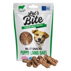 LET'S BITE Meat Snacks Puppy Lamb Bars 80g PROMO Krótki termin