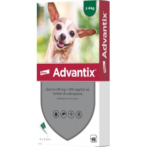 ELANCO Advantix Spot-on - mniej niż 4kg
