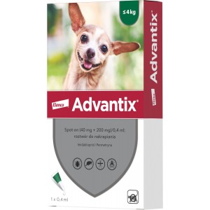 ELANCO Advantix Spot-on - mniej niż 4kg