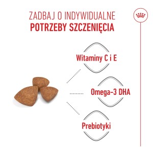 ROYAL CANIN X-Small Puppy karma sucha dla szczeniąt ras miniaturowych od 2 do 10 miesiąca życia o masie ciała do 4kg