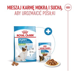 ROYAL CANIN X-Small Puppy karma sucha dla szczeniąt ras miniaturowych od 2 do 10 miesiąca życia o masie ciała do 4kg