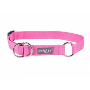 AMIPLAY Obroża półzaciskowa Popular - różowa