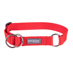 AMIPLAY Obroża półzaciskowa Popular - czerwona