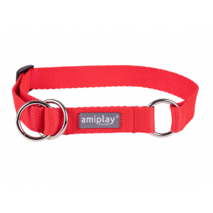 AMIPLAY Obroża półzaciskowa Popular - czerwona