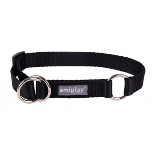 AMIPLAY Obroża półzaciskowa Popular - czarny