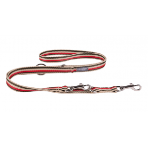 AMIPLAY Smycz Regulowana 6 in 1 Popular - czerwono oliwkowa