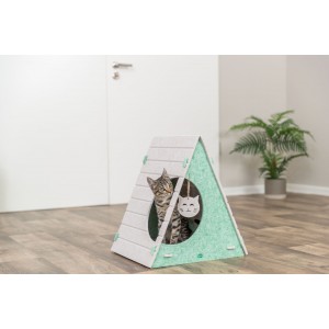TRIXIE Lucy legowisko dla kota 46×50×38cm - piaskowy/zielony