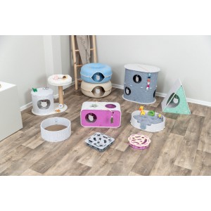 TRIXIE Lucy legowisko dla kota 46×50×38cm - piaskowy/zielony