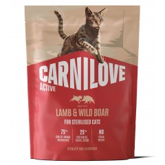 CARNILOVE ACTIVE CAT Adult Sterilised Lamb and Wild Boar