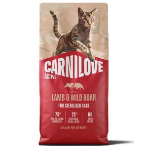 CARNILOVE ACTIVE CAT Adult Sterilised Lamb and Wild Boar