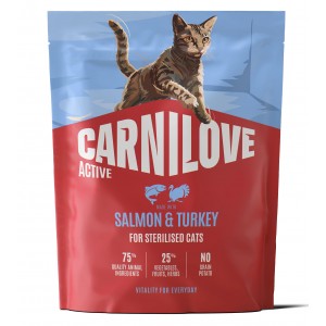 CARNILOVE ACTIVE CAT Adult Sterilised Salmon and Turkey
