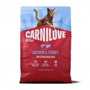 CARNILOVE ACTIVE CAT Adult Sterilised Salmon and Turkey
