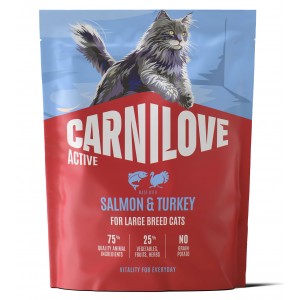 CARNILOVE ACTIVE CAT Adult Salmon and Turkey Large