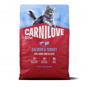 CARNILOVE ACTIVE CAT Adult Salmon and Turkey Large