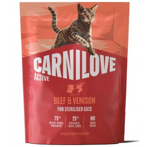 CARNILOVE ACTIVE CAT Adult Sterilised Beef and Venison