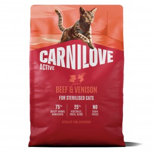 CARNILOVE ACTIVE CAT Adult Sterilised Beef and Venison