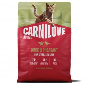 CARNILOVE ACTIVE CAT Adult Sterilised Duck and Pheasant
