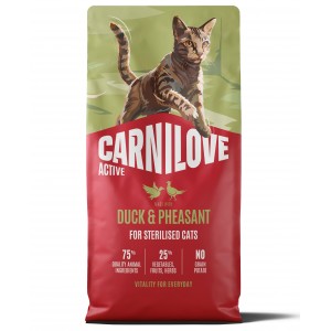 CARNILOVE ACTIVE CAT Adult Sterilised Duck and Pheasant
