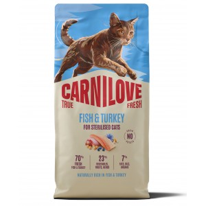 CARNILOVE CAT TRUE FRESH Adult Sterilised Fish and Turkey