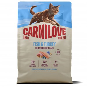 CARNILOVE CAT TRUE FRESH Adult Sterilised Fish and Turkey