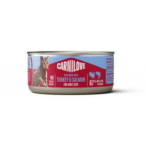 CARNILOVE CAT Adult Turkey and Salmon 100g (puszka)