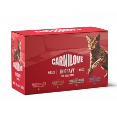 CARNILOVE CAT Adult Multipack Gravy 12x 85g (saszetka)
