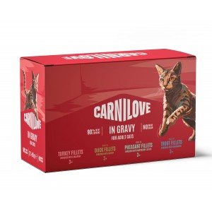 CARNILOVE CAT Adult Multipack Gravy 12x 85g (saszetka)