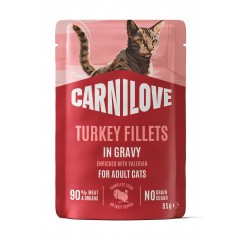 CARNILOVE CAT Adult Turkey in gravy 85g (saszetka)