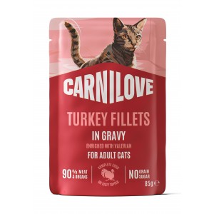 CARNILOVE CAT Adult Turkey in gravy 85g (saszetka)