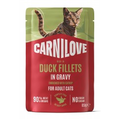 CARNILOVE CAT Adult Duck in gravy 85g (saszetka)