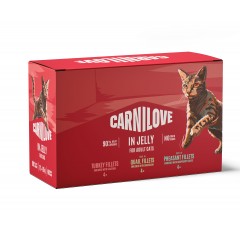 CARNILOVE CAT Adult Multipack Jelly 12x 85g (saszetka)