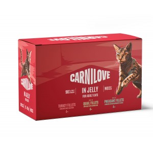 CARNILOVE CAT Adult Multipack Jelly 12x 85g (saszetka)