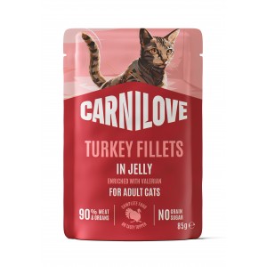 CARNILOVE CAT Adult Turkey in jelly 85g (saszetka)