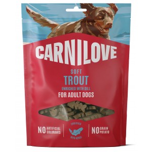 CARNILOVE DOG Soft Snack Trout 200g