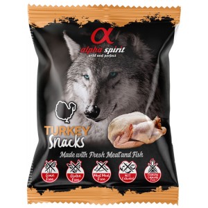 ALPHA SPIRIT Indyk - Przysmak w kostkach dla psa 50g