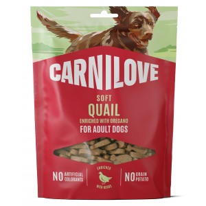 CARNILOVE DOG Soft Snack Quail 200g