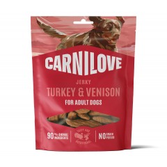CARNILOVE DOG Jerky Turkey with Venison 100g