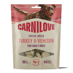 CARNILOVE DOG Freeze Dried Turkey and Venison 60g