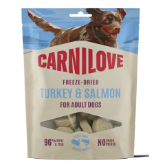CARNILOVE DOG Freeze Dried Turkey and Salmon 60g