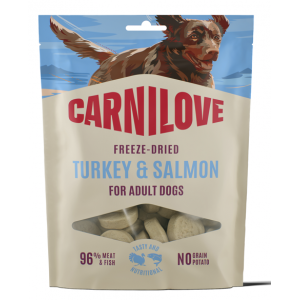CARNILOVE DOG Freeze Dried Turkey and Salmon 60g
