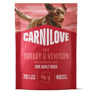 CARNILOVE DOG Adult Turkey and Venison 300g (saszetka)