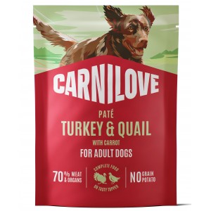 CARNILOVE DOG Adult Turkey and Quail 300g (saszetka)