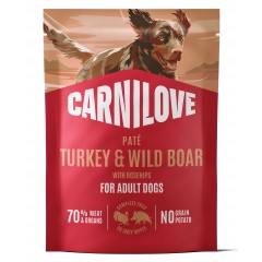 CARNILOVE DOG Adult Turkey and Wild Boar 300g (saszetka)