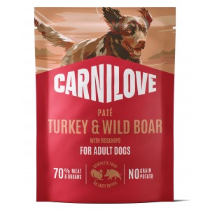 CARNILOVE DOG Adult Turkey and Wild Boar 300g (saszetka)