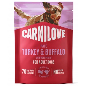 CARNILOVE DOG Adult Turkey and Buffalo 300g (saszetka)