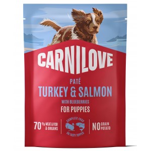 CARNILOVE DOG Puppy Turkey and Salmon 300g (saszetka)